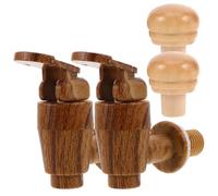 OKUMEYR Set 2 Rubinetti Sostituibili e Tappi in Plastica per Botti di Vino e Birra, Accessori per Secchiello Chiusura Ermetica, Rubinetto per Bevanda in Plastica Resistente ad Uso