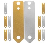 OKUMEYR Set da 12 Pezzi di Strisce di Rame e Zinco per Esperimenti Scientifici, Elettrodi per Batterie di Frutta, Anodi di Zinco per Progetti Educativi, Materiali Sicuri, Montaggio