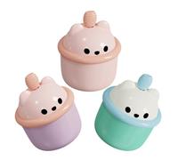OKUMEYR Set da 3 Tazze Schiumogene per Viso Creatore di Bolle a Forma di Orso, Pompa per Flacone di Schiuma Detergente Portatile, per Pulizia Delicata e Uso Domestico
