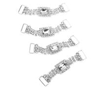 OKUMEYR Set Portatovaglioli Strass 4 Pezzi Catena Per Tovaglioli Decorazione Per Banchetti Nuziali E Cene Da Tavola