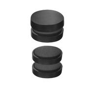 OKUMEYR Silenziatore Magnetico per Piatti e Cowbell 4 Pezzi Nero Fissaggio Sicuro e Installazione Facile senza Attrezzi per Strumenti Musicali