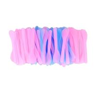 OKUMEYR Spatola Colore per 100 e in Bianca Plastica Viso Strumento Applicazione e Campionamento DIY Casuale Cosmetico per Trattamenti Facciali e Prodotti Colore Casuale