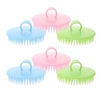 OKUMEYR Spazzola per Shampoo Massaggiante 6 Pezzi per Chioma Adulti Set Professionale per Uomo e Donna Massaggio del Capelluto Pulizia Profonda e Uso Bagnato e Asciutto Contro