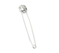 OKUMEYR Spilla da Donna a Forma di Teschio in Lega Argento Stile Retrò e Antico, Accessorio Costume per Compleanno e Laurea, Decorazione Unica per Halloween