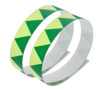 OKUMEYR Strisce Fotoluminescenti di Sicurezza Antincendio 2 Pezzi, Nastro Adesivo Autoilluminante per Vie di Evacuazione, Segnaletica Luminosa Notturna per Scuole, Ospedali e Centri