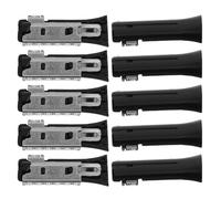 OKUMEYR Testina di Ricambio e Design di Precisione 10 Pezzi Lame in Acciaio Inossidabile Accessorio Nero per Epilatore Sopracciglia Elettrico per Uso Domestico in Viaggio