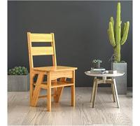 OKUOKA Sgabello Pieghevole 100% bambù Stepladders Sedia Scaffale Multiuso per Scala, Decorazione Domestica -J10P (Colore : 3#)