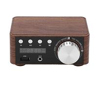 Okuyonic Mini Amplificatore di Potenza Bluetooth 5.0, Venature del Legno 50W e 50W DC9V-24V Amplificatore Digitale HiFi Universale a 2 Canali per Home Theater