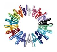 OKVGO Clip per sacchetto di cibo per la conservazione degli alimenti, in acciaio con clip multifunzione rivestite in PVC per pinze di tenuta per sacchetto di cibo mollette per biancheria 12