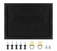 Okydoky Bacheca in Sughero con Feltro, Bacheca Display con Cornice in Legno per Pareti con Spilli, Bulloni a Occhiello, Guarnizioni, Viti, Bacheca per Ufficio, Scuola e Casa (Nero, 60 * 90cm-1p)