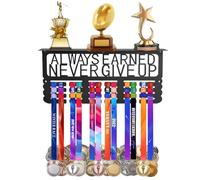 OKYUK ALWAYS EARNED NEVER GIVE UP - Scaffale per trofei da parete