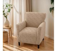 OKYUK - Copridivano per poltrona da banchetto con stampa a 1 pezzo, protezione per poltrona estensibile per soggiorno, antiscivolo e morbida, adatta per bambini e animali domestici (quadri)