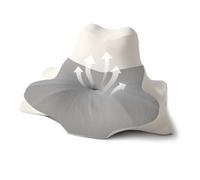 OKYUK Cuscino Cervicale, 4 in 1 Cuscino Ergonomico in Memory Foam con Federa Rimovibile, Cuscini per Cervicale con Design a Due Zone