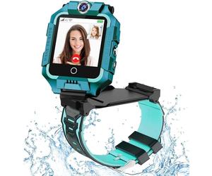 OKYUK Smartwatch 4G per bambini, localizzatore GPS, diversi stili desktop tra cui scegliere, chiamate bidirezionali, competenza immagine, SOS, Wi-Fi, touch screen impermeabile per 4-12 ragazzi e