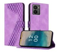OKZone Cover per Nokia HMD Fusion,Custodia a Libro in Pelle Protettiva Folio Portafoglio con Chiusura Magnetica e Slot per Carte Wallet Case Flip Cover(Porpora)