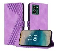 OKZone Cover per Nokia HMD Pulse/Pulse+/Pulse Pro,Custodia a Libro in Pelle Protettiva Folio Portafoglio con Chiusura Magnetica e Slot per Carte Wallet Case Flip Cover(Porpora)