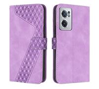 OKZone Cover per OnePlus Nord CE 2 5G, Custodia in PU Pelle per OnePlus Nord CE 2 5G, Custodia a Libro Protettiva Folio Portafoglio con Chiusura Magnetica e Slot per Carte Wallet Case Cover (Porpora)