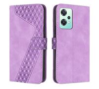 OKZone Cover per OnePlus Nord CE 2 Lite 5G, Custodia in PU Pelle per OnePlus Nord CE 2 Lite 5G, Custodia a Libro Protettiva Folio Portafoglio con Magnetica e Slot per Carte Wallet Case Cover (Porpora)