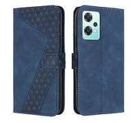 OKZone Cover per OnePlus Nord CE 2 Lite 5G, Custodia in PU Pelle per OnePlus Nord CE 2 Lite 5G, Custodia a Libro Protettiva Folio Portafoglio con Magnetica e Slot per Carte Wallet Case Cover (Blu)
