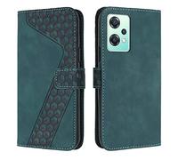OKZone Cover per OnePlus Nord CE 2 Lite 5G, Custodia in PU Pelle per OnePlus Nord CE 2 Lite 5G, Custodia a Libro Protettiva Folio Portafoglio con Magnetica e Slot per Carte Wallet Case Cover (Verde)