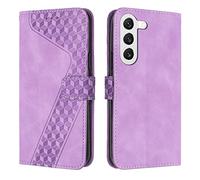 OKZone Cover per Samsung Galaxy S23 Plus, Custodia in PU Pelle per Samsung S23 Plus, Custodia a Libro Protettiva Folio Portafoglio con Magnetica e Slot per Carte Wallet Case Flip Cover (Porpora)