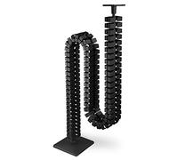 OL Oskar Kuba Slim Line Passacavi rettangolare, da 1260 mm di lunghezza, tubo per cavi, nero