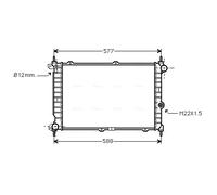 OL2207 AVA QUALITY COOLING Radiatore, Raffreddamento motore per OPEL,VAUXHALL