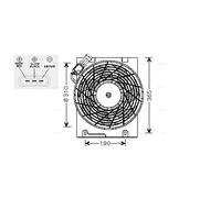 OL7508 AVA QUALITY COOLING Ventola, Raffreddamento motore per OPEL,VAUXHALL