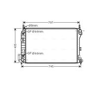 OLA2341 AVA QUALITY COOLING Radiatore, Raffreddamento motore per FIAT,OPEL,VAUXH