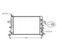 OLA2363 AVA QUALITY COOLING Radiatore, Raffreddamento motore per OPEL,VAUXHALL