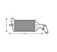 OLA4325 AVA QUALITY COOLING Intercooler per OPEL,VAUXHALL