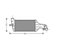 OLA4374 AVA QUALITY COOLING Intercooler per OPEL,VAUXHALL