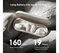 Oladance OLA02 Cuffie stereo auricolari aperte Bluetooth 5.2 wireless Bianco nuv