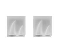 Oladfiop 2 stampi in silicone Devil Horn per creare gioielli in resina UV a cupola cabochon epossidica