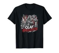 Olaf Haraldsson Mito del re Vichingo norreno del Guerriero Vichingo Maglietta