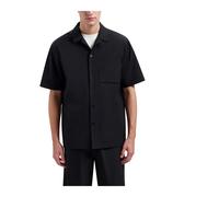 Olaf Hussein - Camicia in Nylon a Maniche Corte - -Shirts -Uomo -Nero -L
