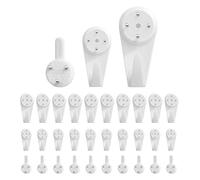 Olakin 30 Pezzi Ganci da Parete Antitraccia, Ganci per Chiodi Invisibili, Ganci per Quadri Muro, No Foratura(3 Dimensioni)