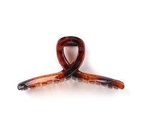 Olakin Capelli Clip, Mollettone per Capelli Donna, Clip per Artigli, Antiscivolo Mollettoni Capelli (Marrone Trasparente)