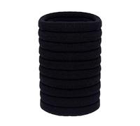 Olakin Elastici Capelli Spessi [10 Pezzi], di Cotone, Fasce per Donne e Ragazze (Nero)