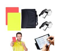 Olakin Fischietto, Cartellini Arbitro Calcio Kit, Rossi E Gialli Cartellini Arbitroi, Fischietti dal Suono Forte E Chiaro Ottimi per Allenatori, Arbitri E Ufficiali di Gara