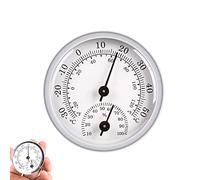 Olakin Thermometer Hygrometer, Termoigrometro Analogico, Termometro e Igrometro da Parete, Temperatura di Misurazione e Umidità Ampiamente utilizzate in Case, Uffici, Officine