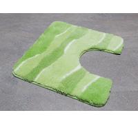 Olanda Linde Verde Tappeto Wc Con Scollatura 55x50cm. Altezza Mucchio:
