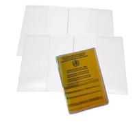 Olanmarp Custodie trasparenti per passaporto di vaccinazione, 10 x 13,7 cm, su misura a partire dal 2015, in pellicola morbida trasparente, made in Germany