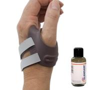 Olanmarp detersivo per microfibra 50 ml + Ofa Push Ortho CMC ortesi per pollice, osteoartrite, riduce il dolore, bendaggio postoperatorio (sinistra, Taglia 2)