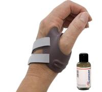 Olanmarp detersivo per microfibra 50 ml + Ofa Push Ortho CMC ortesi per pollice, osteoartrite, riduce il dolore, bendaggio postoperatorio(sinistra, Taglia 0)