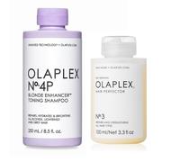 OLAPLEX - KIT N.4P BLONDE ENHANCER TONING SHAMPOO (250ml) e N.3 Hair perfector (