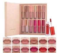 Olasfa 12 Colori Set Rossetti Matte Lunga Durata Rossetto Liquido Impermeabile Tinta Labbra Lucidalabbra Make Up Lipstick Regalo di Compleanno per Donna Ragazze