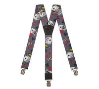 Olata Bretelle da Uomo, Extra Forte 3 Clip Y-Forma, 4cm. Gioco d'Azzardo