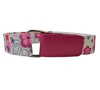 Olata Cintura Elasticizzata per Bambini 1-6 Anni, Apertura Hook & Loop con Stampato design - Fiore Rosa