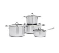 Olav Son - Set di Pentole a Induzione 7 Pezzi in Rame e Acciaio Inox, Set Completo Con Coperchio, Casseruola e Pentole per Zuppa